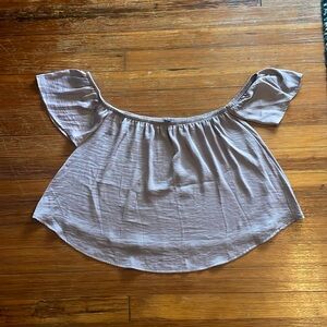 Light purple off the shoulder top